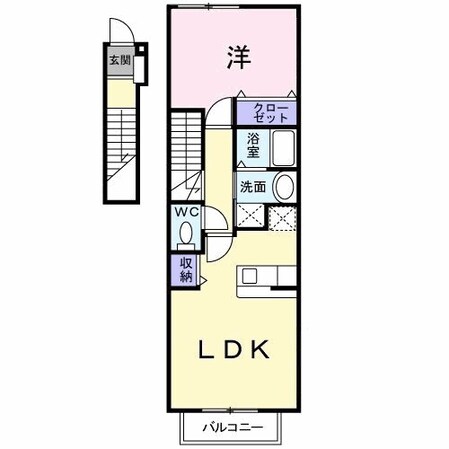 カルム　サンリットＡ　Ⅱの物件間取画像